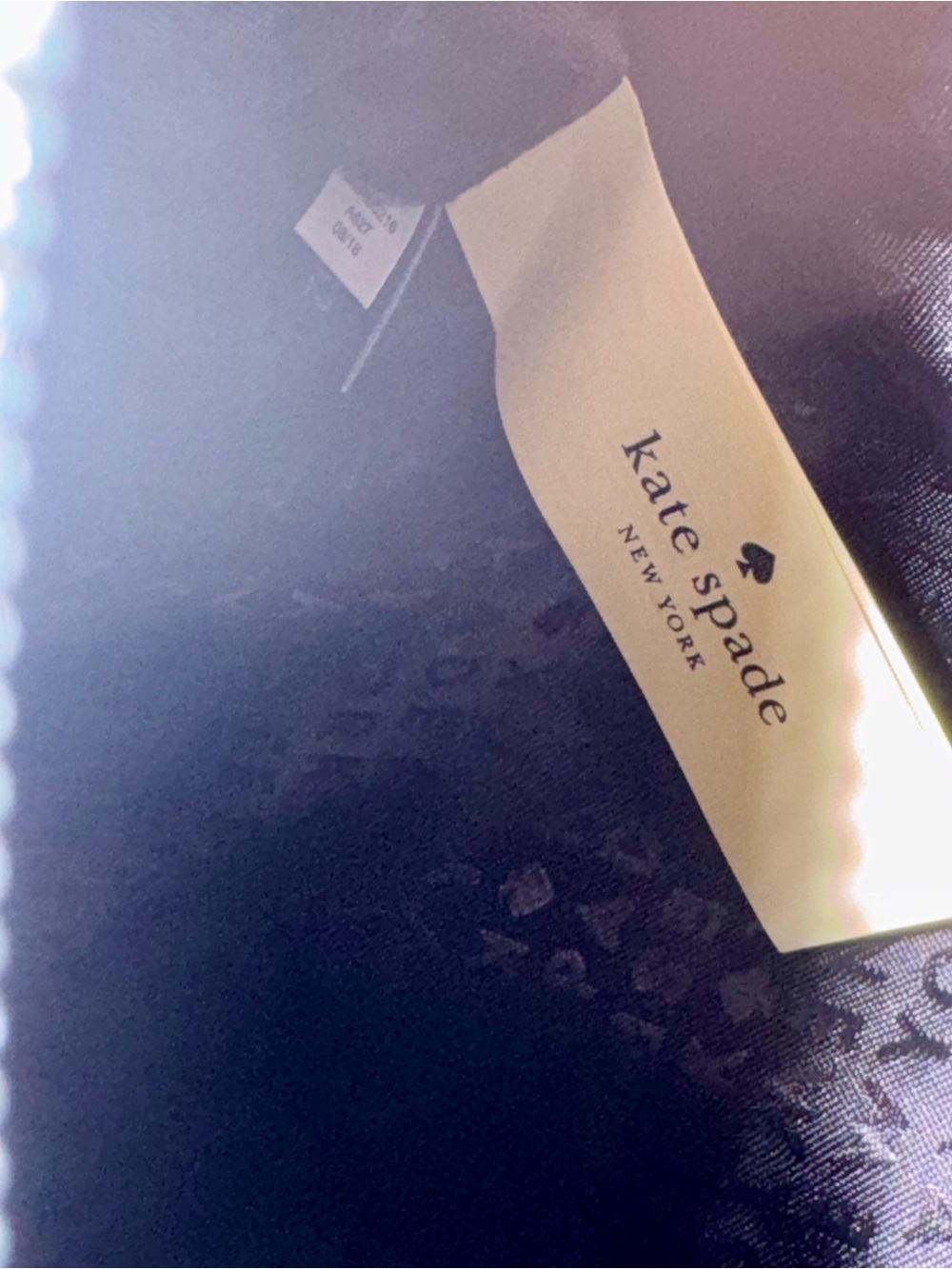 Kate Spade Black Glitter Trim Clutch Bag NWOT - Picture 3 of 4